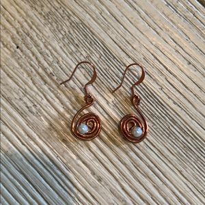 HANDMADE copper earrings